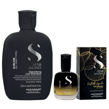 ALFAPARF SEMI DI LINO SUBLIME DETOXIFYING LOW SHAMPOO 250 ml - CRISTALLI LIMITED EDITION 30 ml